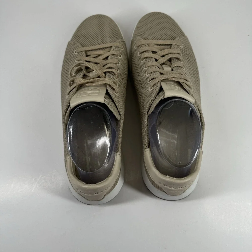 Cole Haan GrandPrø Tennis Stitchlite Men's US 9M Beige Knit Sneakers C26629